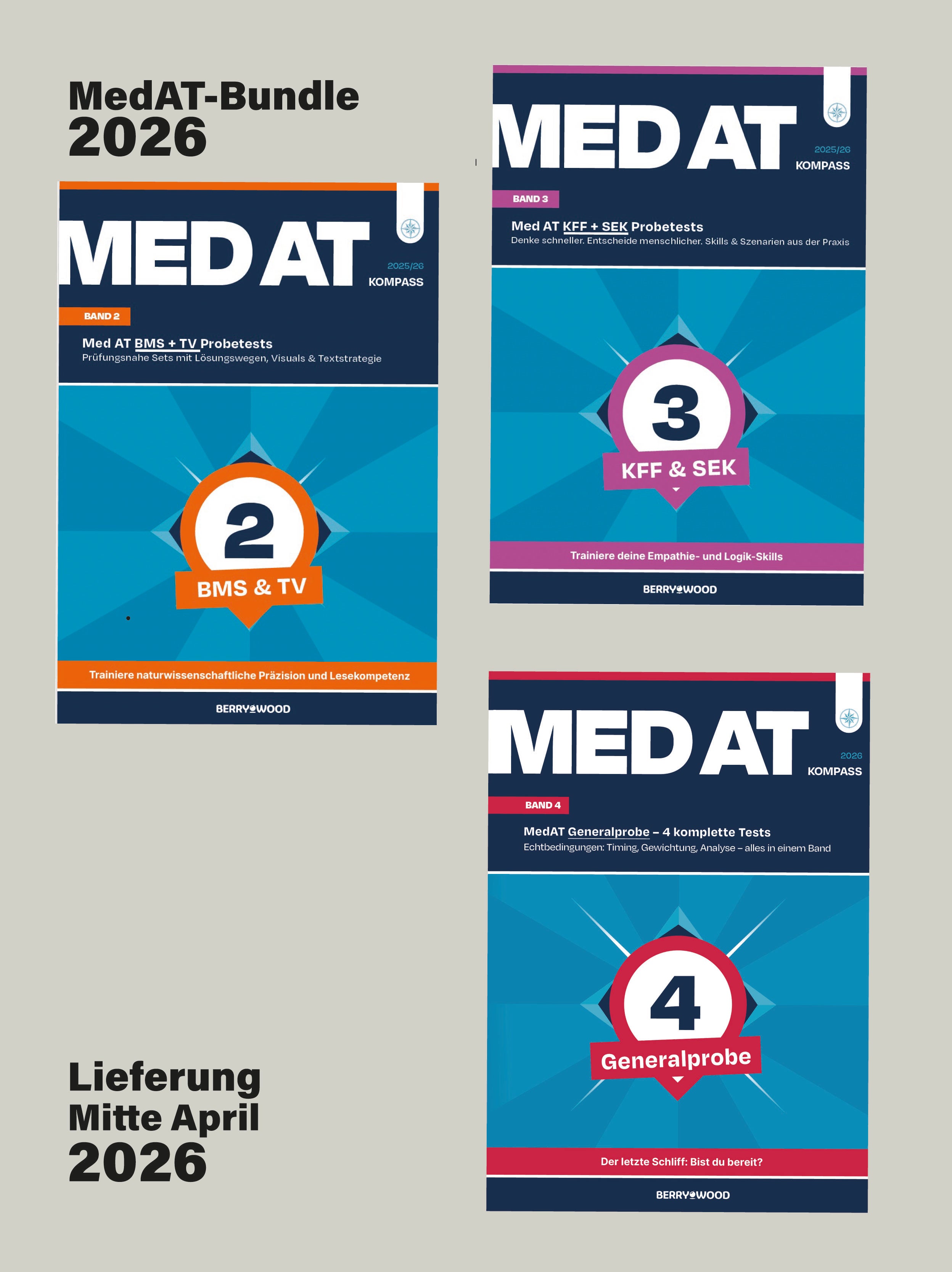 MedAT Komplettpaket 2026 – 3 Bände | 30 € sparen