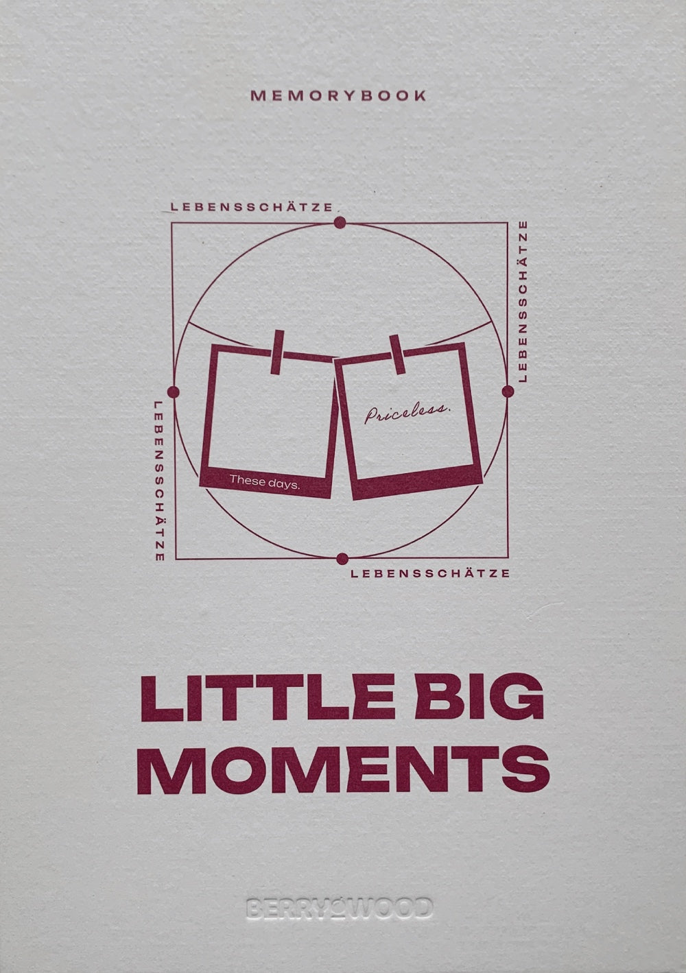 Little Big Moments Bullet Journal A5 – Cover in Creme/Burgundy