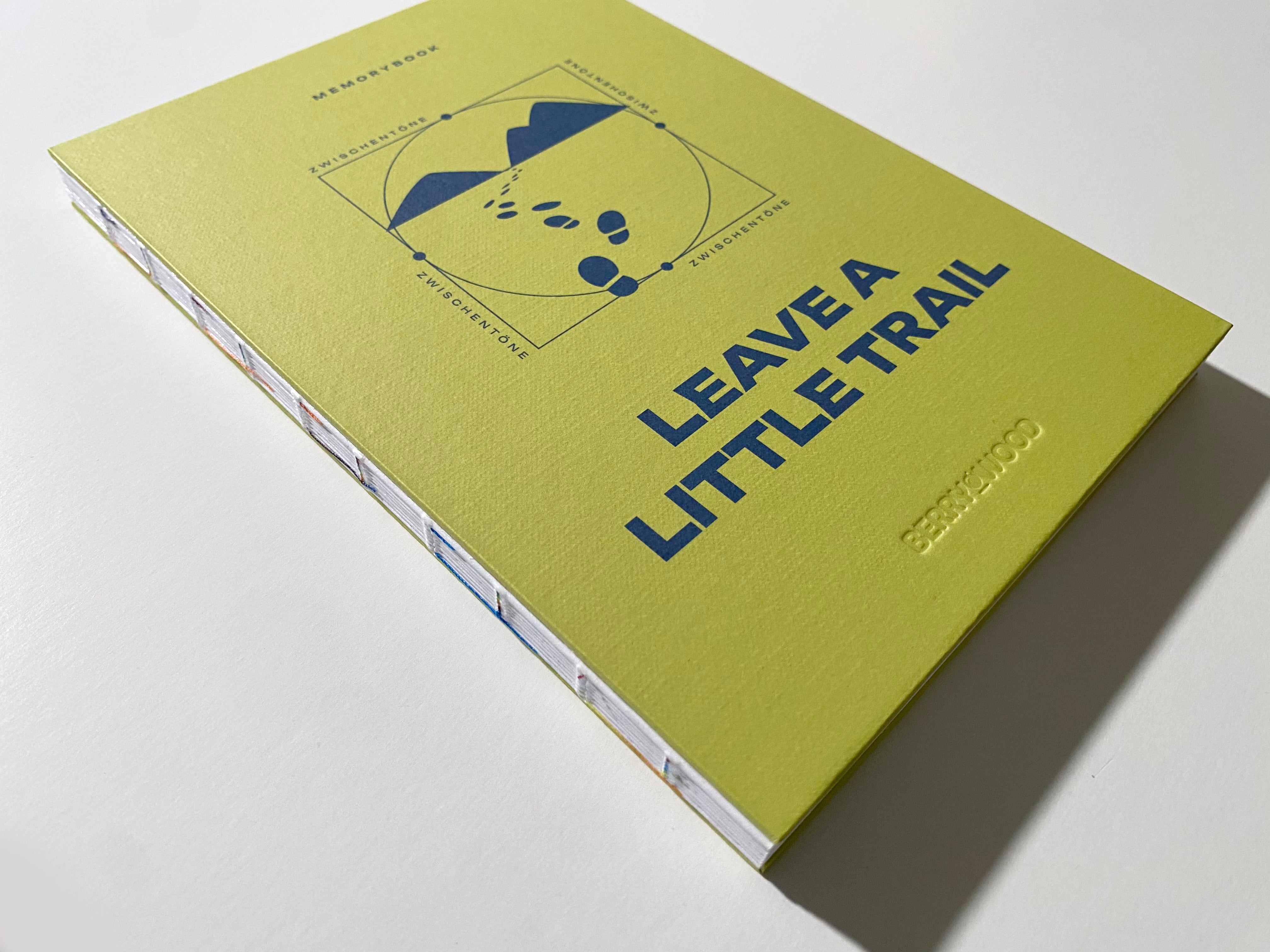 Leave a Little Trail Journal, Farbe Olive, im Detail