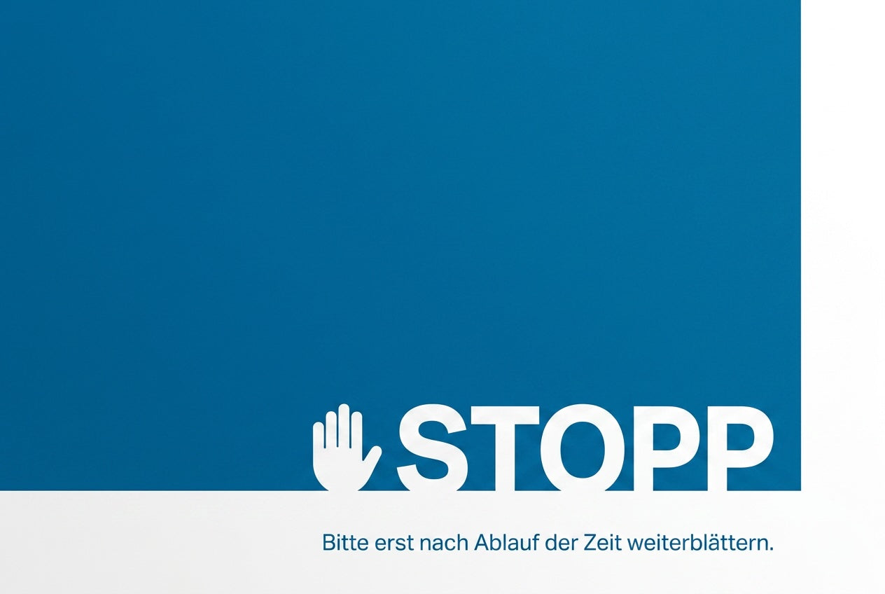 Original-Zeitanweisung aus einem Berrywood MedAT Kompass Probetest, wie im echten MedAT-Testheft