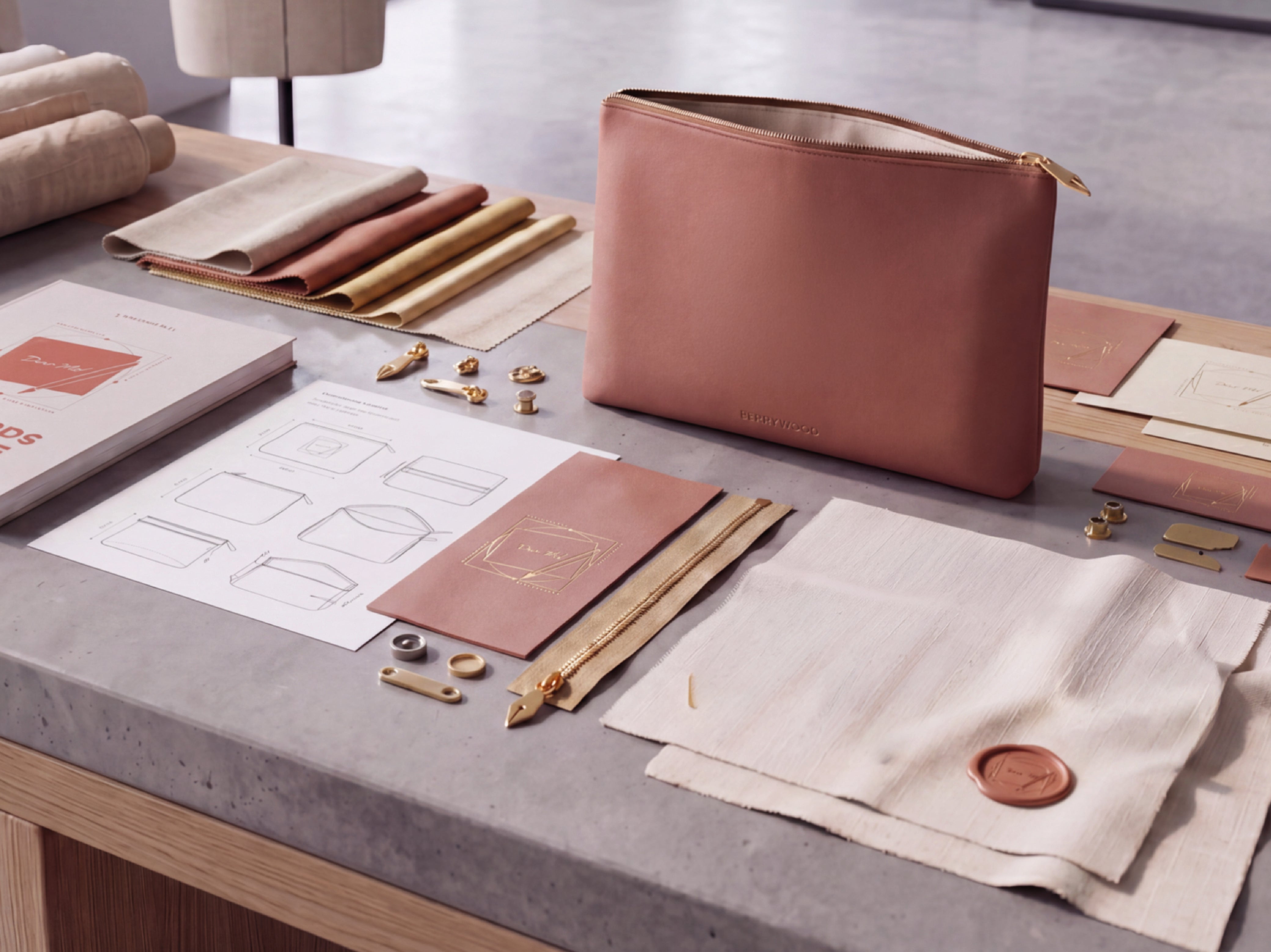Pouch Clutch von Berrywood, passend zum Journal